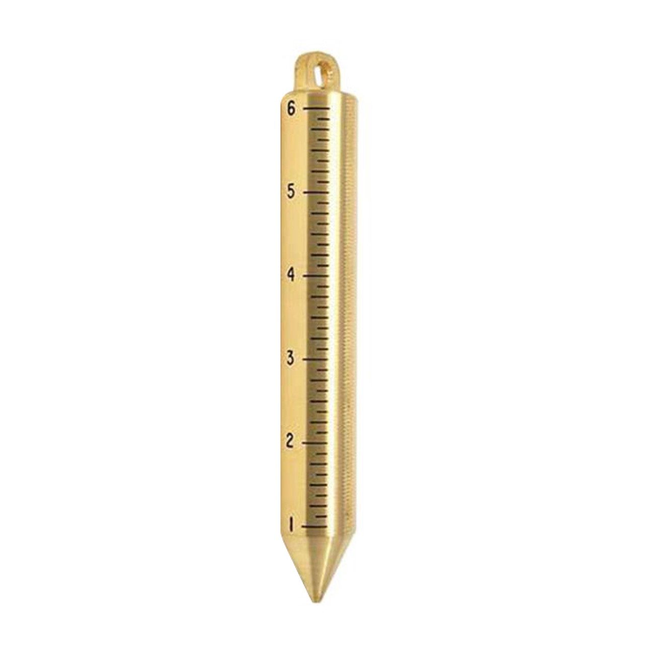 Robinson Manufacturing Plumb Bob, Style: Marked: 22oz, 6&quot;, Brass, Graduated in 8ths