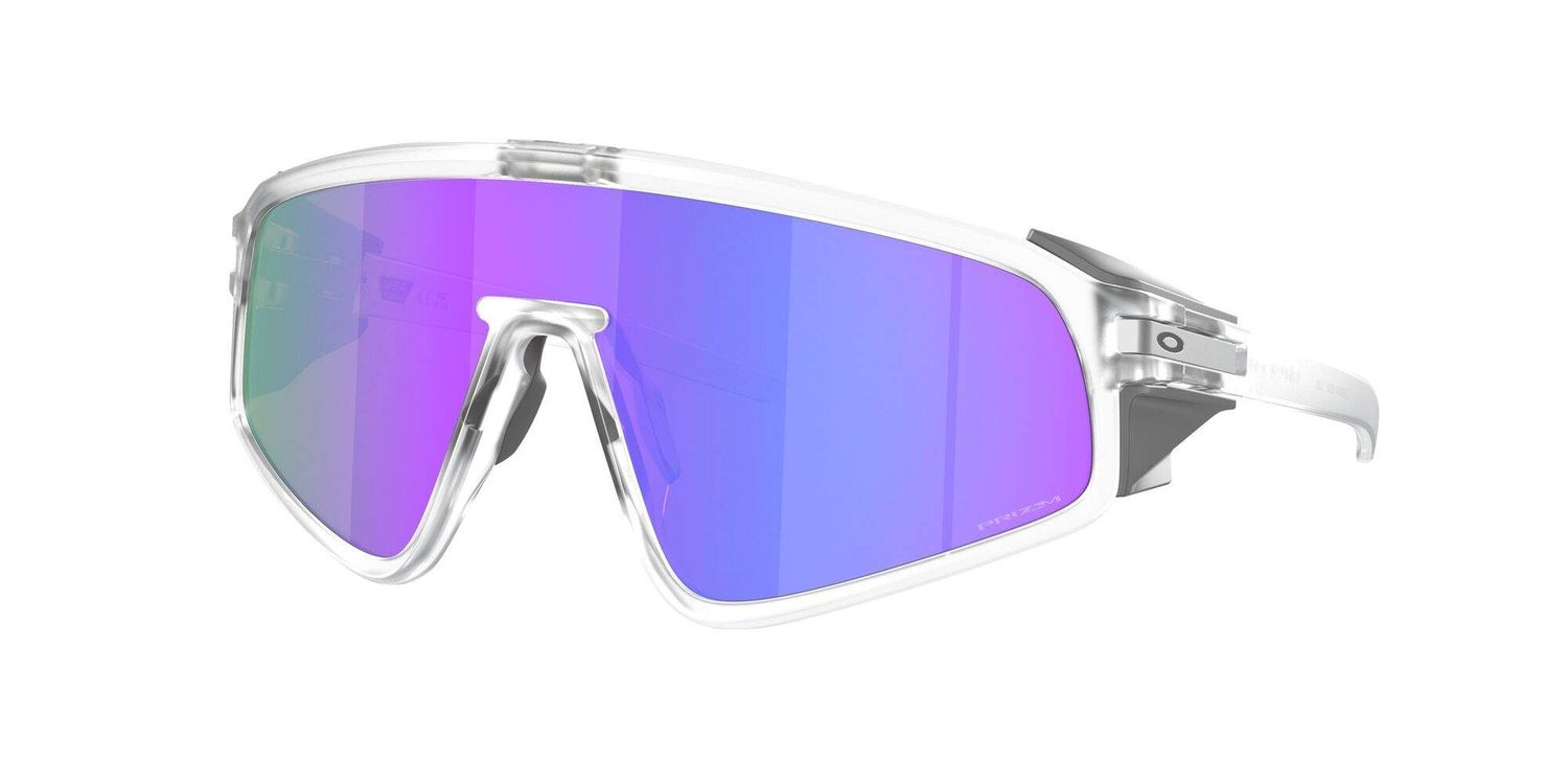 Oakley Latch Panel, Color/Style: Oakley Latch Panel / Matte Clear / Prizm Violet