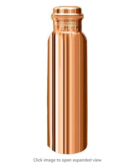 Aumlila Hand Made Pure Premium Copper Water Bottles, Style/Material: Copper