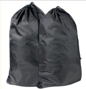Drawstring Laundry Bag 2 Pack, Color: Black