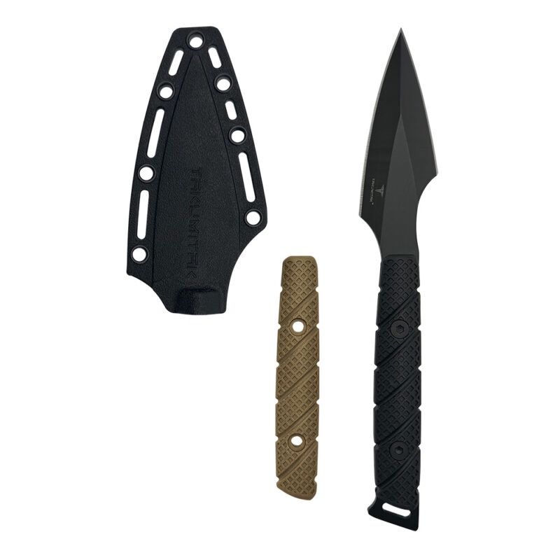 Takumitak 8.75&quot; Fixed Blade Knife, Model: Twisted, Color: Black