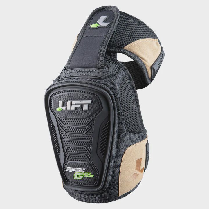 Lift Apex Gel Knee Guard, Color: Black