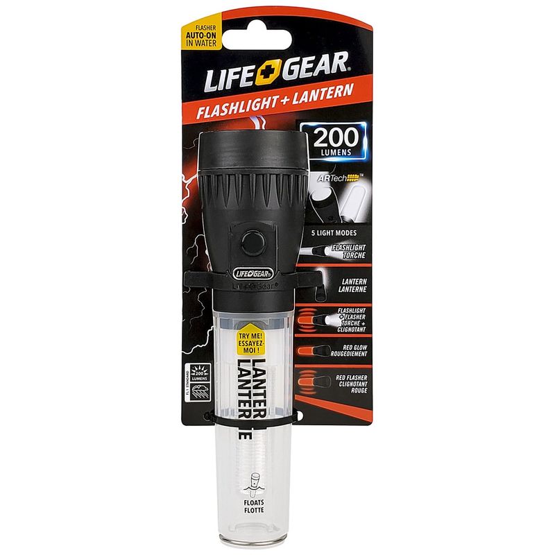 Life Gear Float Flashlight &amp; Lantern-DC