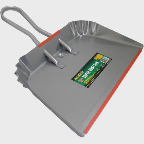 17&quot; Heavy Duty Steel Dust Pan, Color: Silver