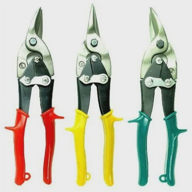 Hawk Tools Heavy Duty Tin Snip 3 Piece Set, Category: Pliers and Cutters