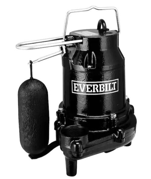 Everbilt 1/2HP Cast Iron Professional Sump Pump, Category: Pumps