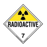 Radioactive - Placard, Color: AV, Size: 10.75&quot;