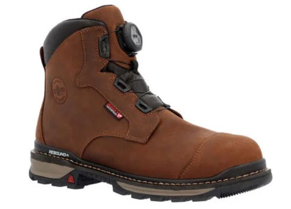 Rocky Rams Horn BOA Composite Toe Waterproof Work Boot, Diameter: M, Size: 7