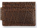 Justin Slim Card Wallet Tan Textured