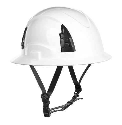 Malta Dynamics APEX Type 2 Class E Full Brim Safety Helmets, Color: White