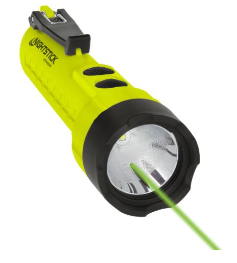 Nightstick Intrinsically Safe Flashlight w/Green Laser 210 Lumens