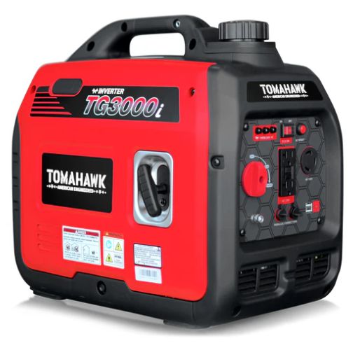 Tomahawk 3000 Watt Inverter Generator Super Quiet Portable Gas Power Professional Use