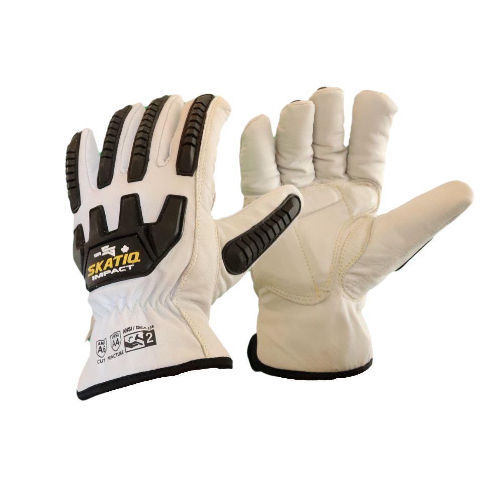 SG-6155 Goat Leather Cut A6 Insulated Impact Driver Glove (Cut 6, Impact 2, Puncture 4), Size: S