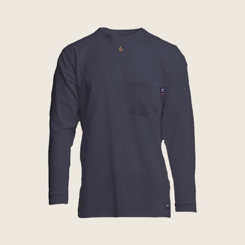 Lapco Men&#39;s FR 6oz 93/7 Knit Pocket T-Shirt