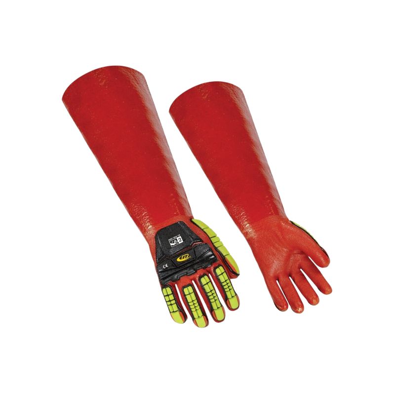 Ringers R-075 Chemical PVC Glove (Cut 3, Impact 2, Abrasion 5)
