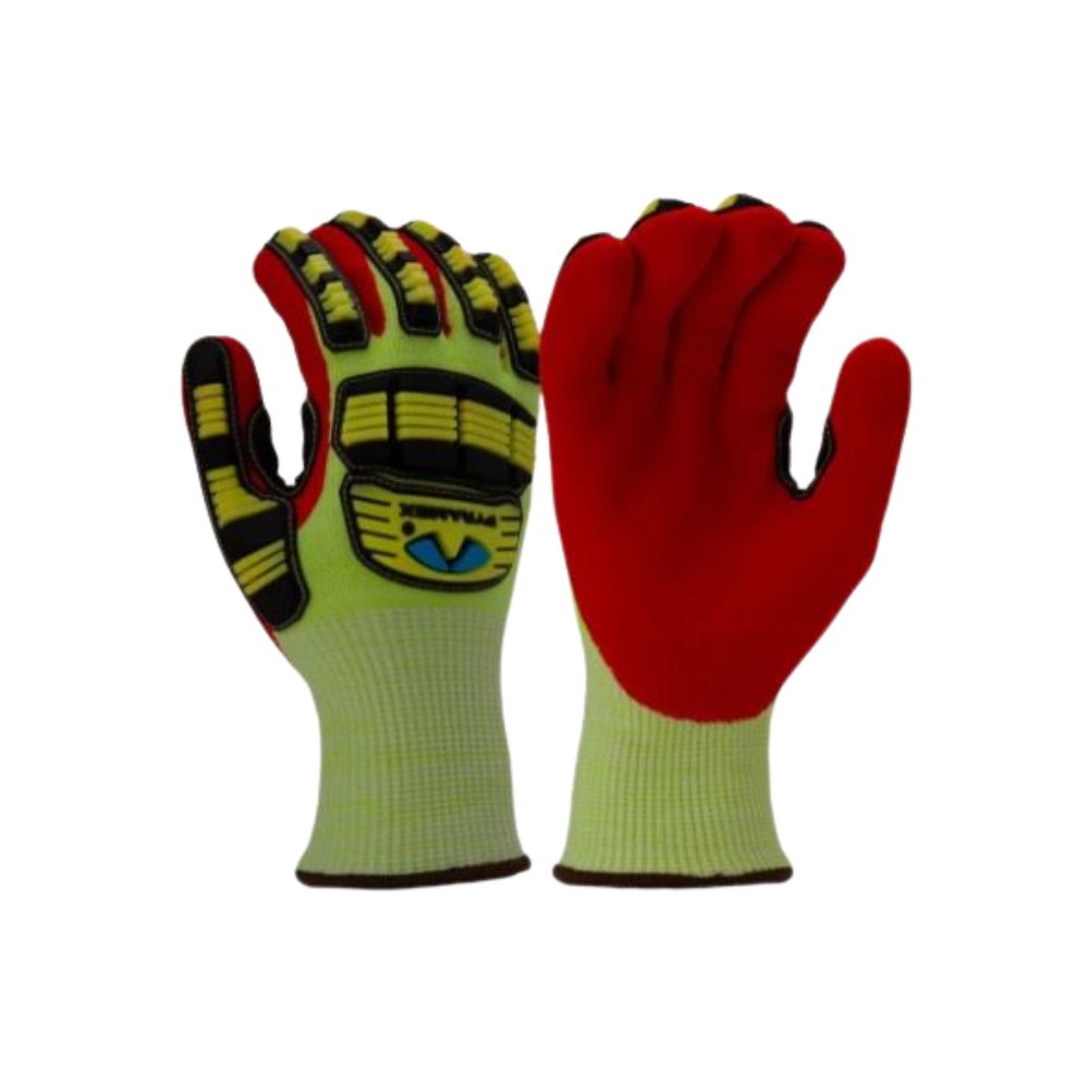 Pyramex GL612C - Insulated Nitrile Sandy (Cut 5, Impact 2), ASNI Impact Rating: Impact 2, Quantity: Pair, Size: S