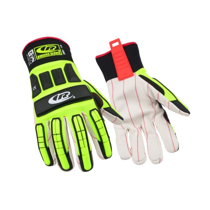 Ringers R-260 Roughneck Cotton Palm Impact Glove (Cut 2, Impact 2, Puncture 4, Abrasion 3)