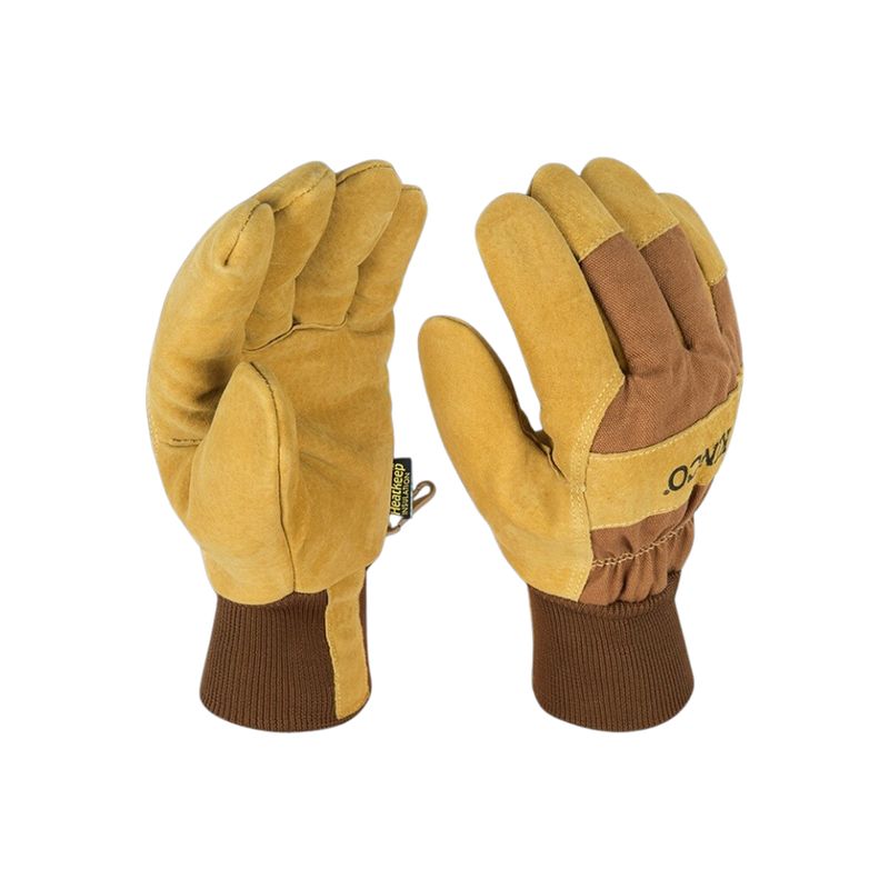 Kinco HydroFlector Insulated Waterproof Suede Pigskin Knit Wrist Glove