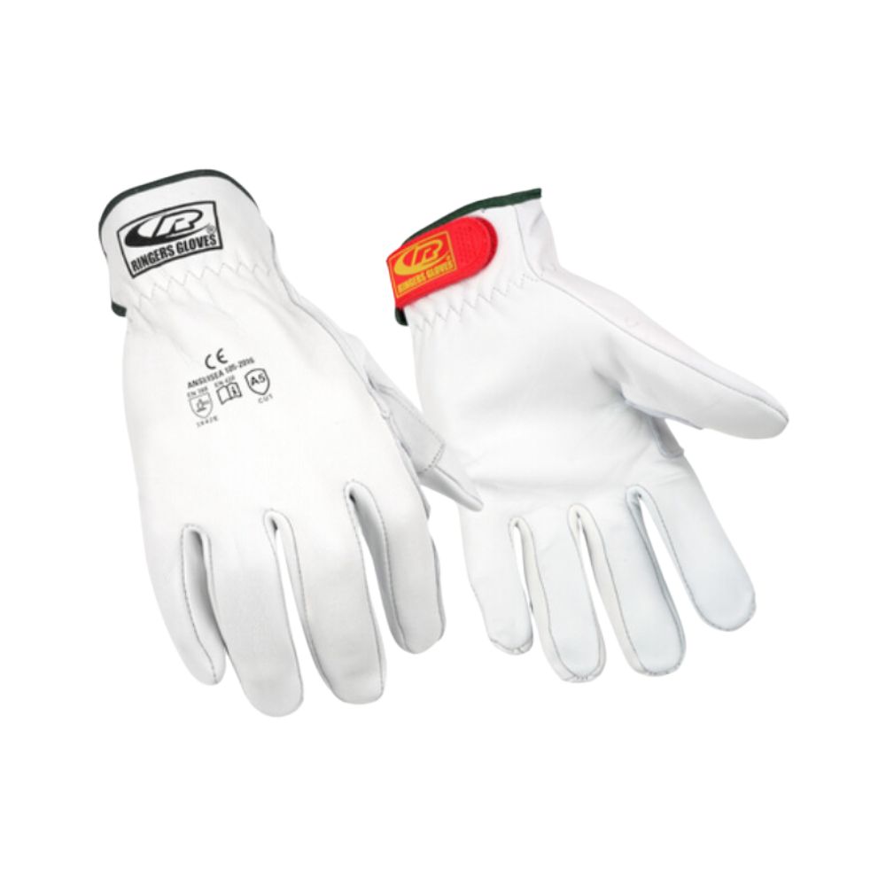 Ringers R-664 Leather Driver Glove (Cut 5)-DNR, Size: M-9