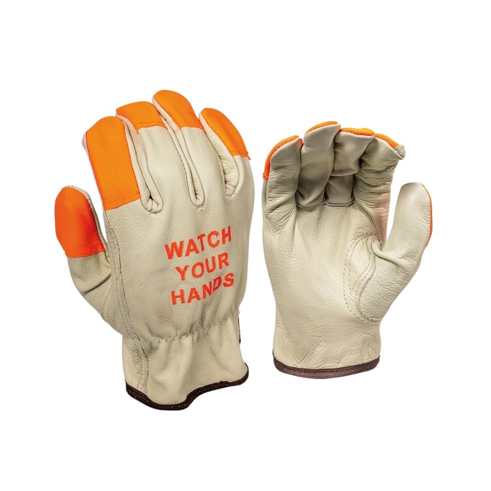 GWP Watch Your Hands Leather Glove, Quantity: Pair, Size: S