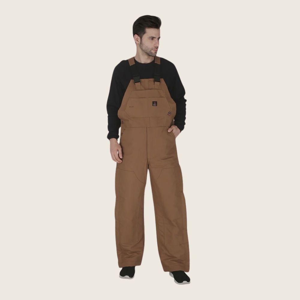 Forge FR Men&#39;s Insulated Bib, Style: Standard, Color: Brown, Size: S