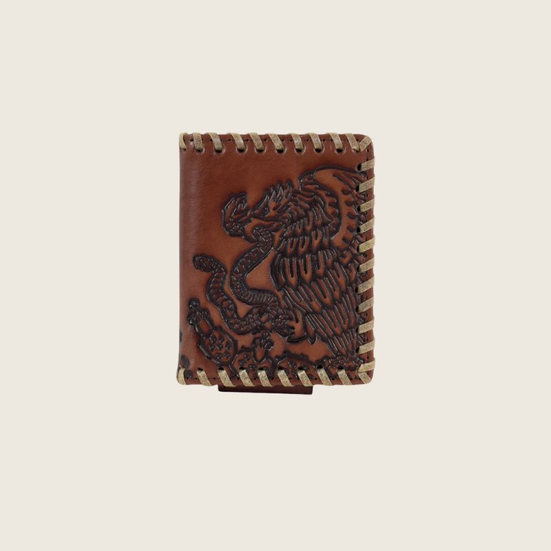 Justin Men&#39;s Tenochtitlan Brown Leather Bifold Wallet