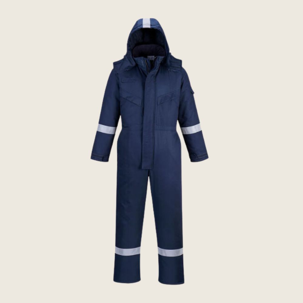 Portwest FR Anti-Static Winter Coverall, Color: NAVY, Size: S, Category: Coveralls