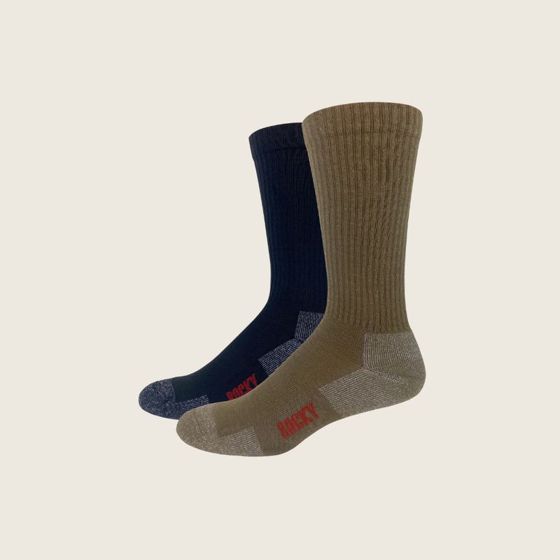 Rocky Boot Lightweight 65% Merino Wool Blend Crew Sock
