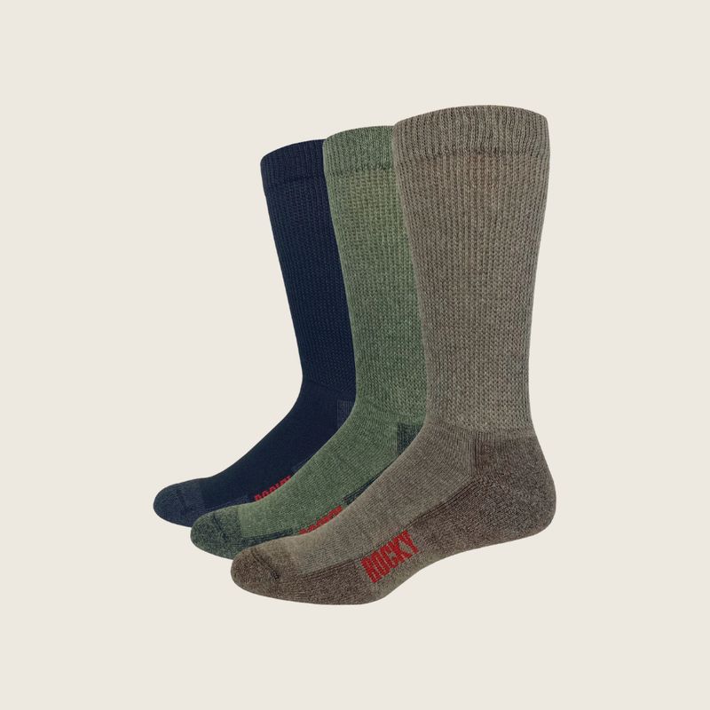 Rocky Boot Non-Binding Midweight Merino Wool Blend/L Boot Sock