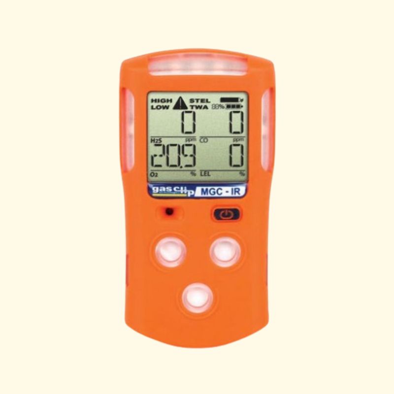 Gas Clip MGC-INFRARED MULTI GAS DETECTOR - H2S/CO/O2/LEL / 2 Year / Non-Disposable