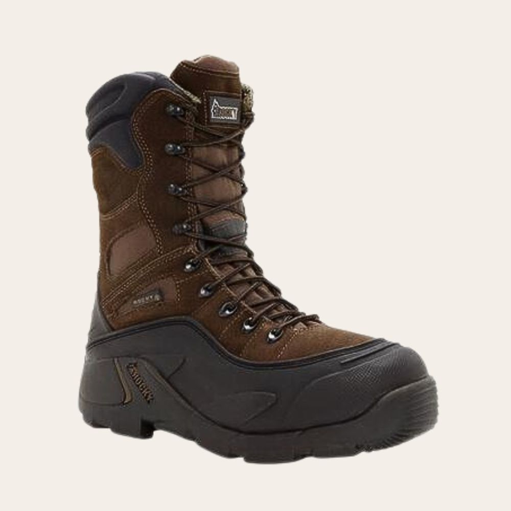 Rocky Blizzard Stalker Steel Toe Waterproof 1200G Insulated Work Boot, Size: 4M