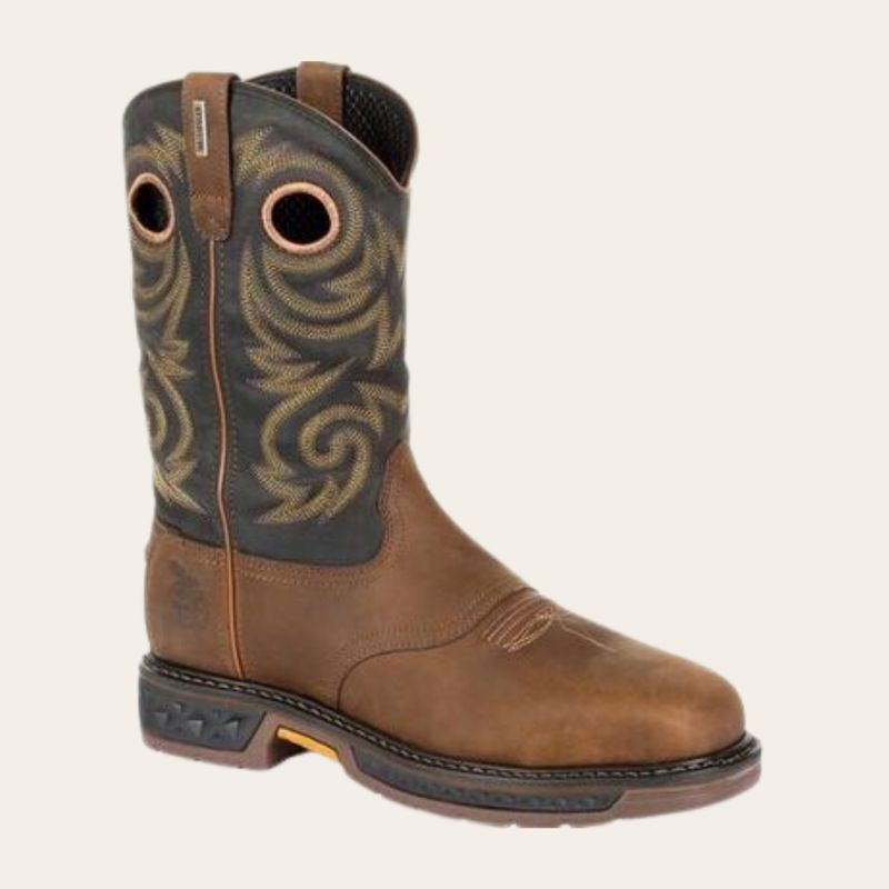 Georgia Carbo-Tec LT Black &amp; Brown Steel Toe Waterproof Work Boot