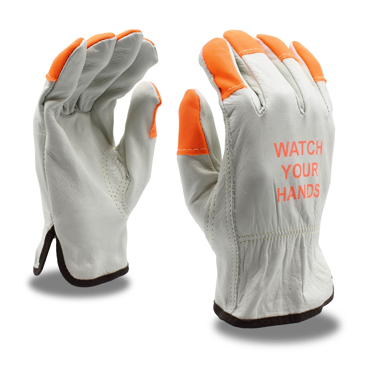 Cordova Watch Your Hands Driver Glove, Material: Cowhide, Quantity: Pair, Size: S