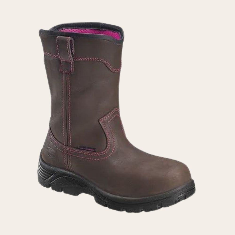 Avenger Women&#39;s A7146 Framer Wellington Electrical Hazard Composite Toe Work Boot, Size: 6, Diameter: M