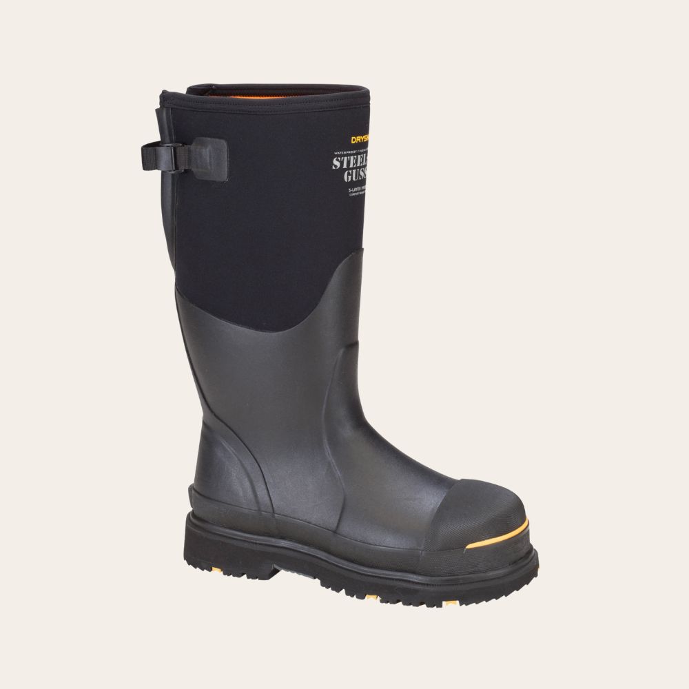 DRYSHOD Steel Toe Gusset Boot, Size: 14