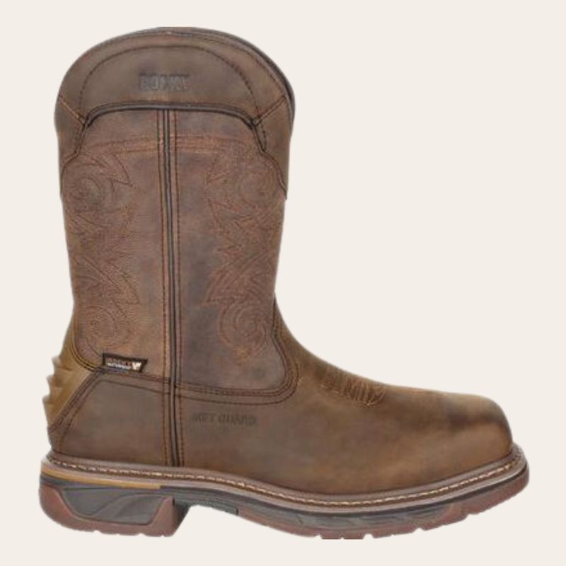 Rocky Square Toe Western Boot With TPU Heel Counter and MetGuard RKW0288