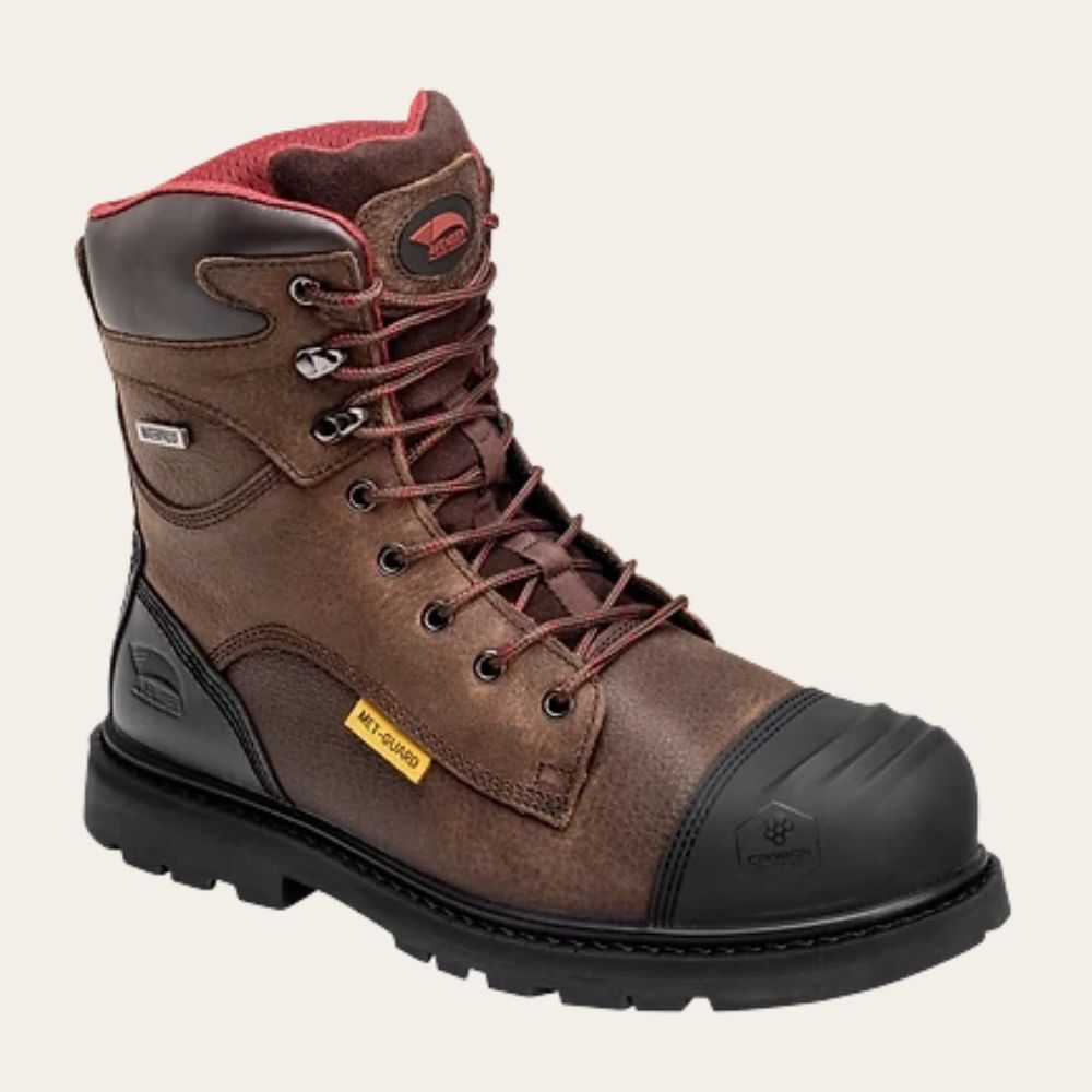 Avenger Men&#39;s A7556 8&quot; MetGuard Waterproof Carbon Toe Hammer Work Boot, Size: 7, Diameter: M