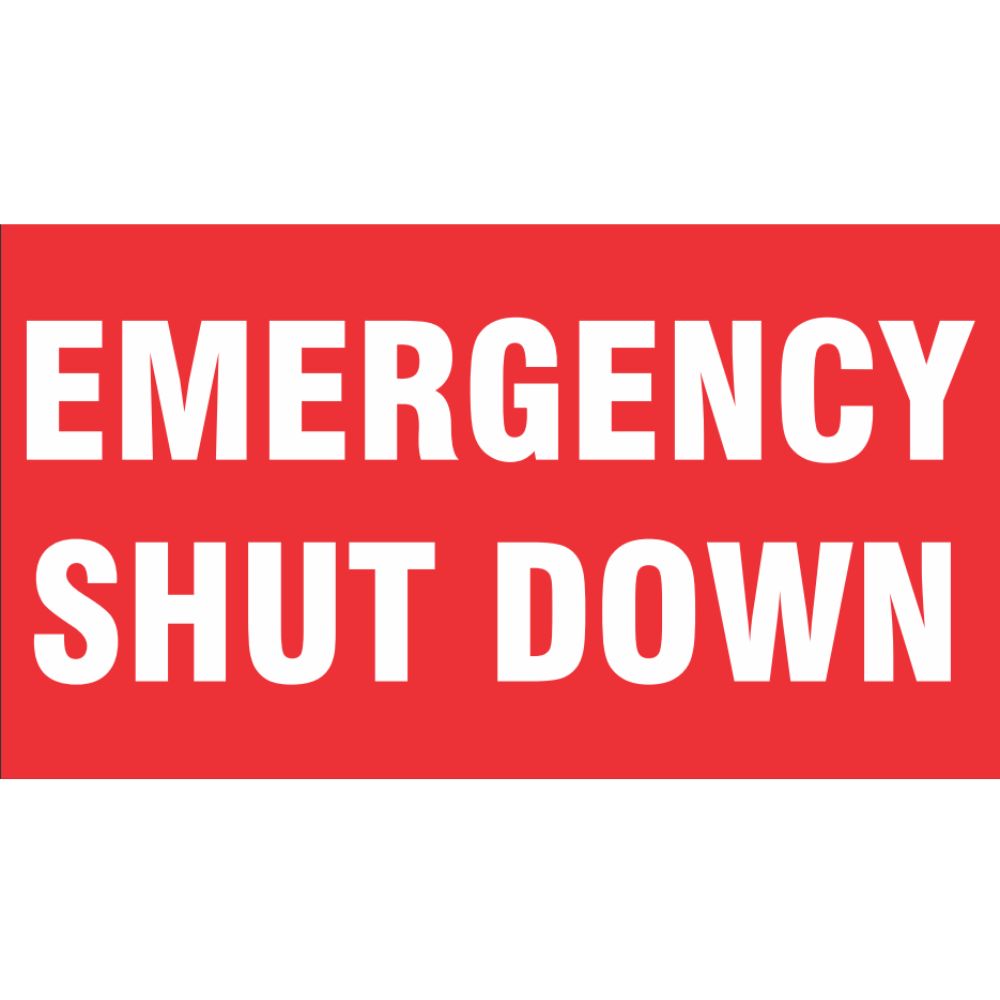 Emergency Shutdown, Color: AV, Size: 7x10