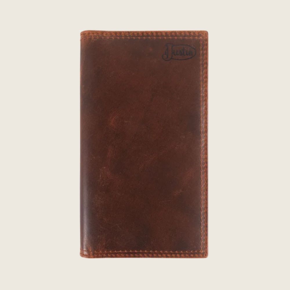 Justin Brown Oiled Leather Rodeo Wallet