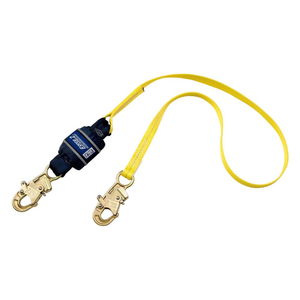 3M DBI Sala 1246167 Force Shock Absorbing Lanyard 6 ft. web single-leg Force2 with snap hooks at each end