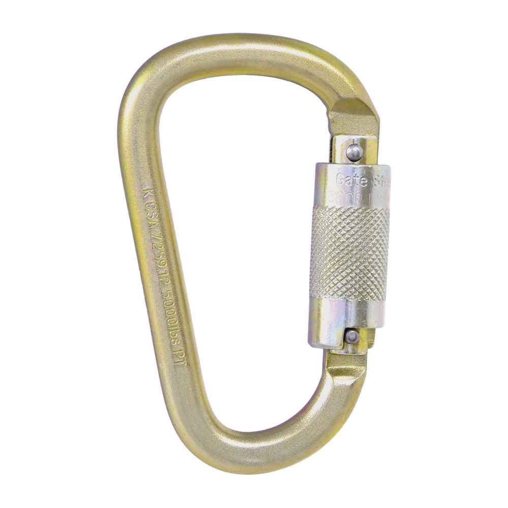 Malta Dynamics High Strength Steel Locking Carabiner, Color: Locking