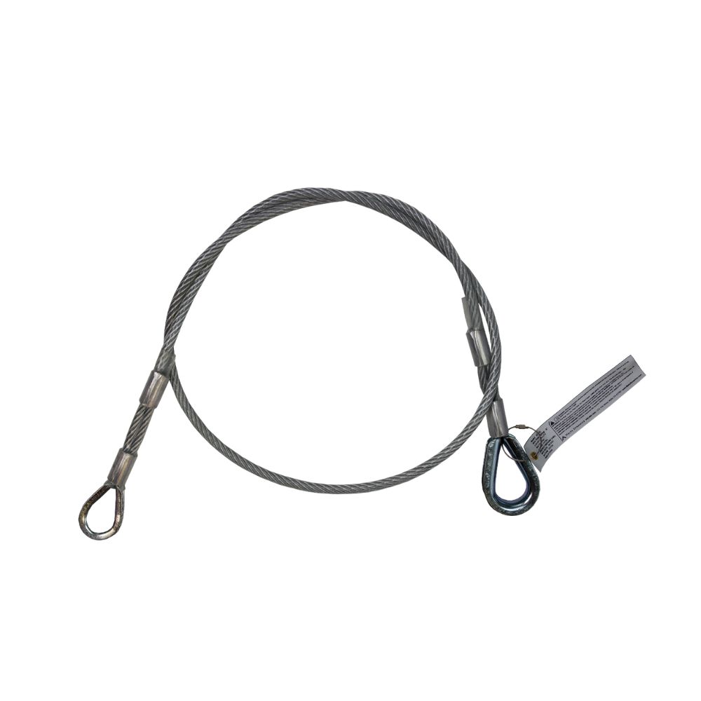 Malta Dynamics 5K Wire Rope Sling, Color: Red, Size: 3&#39;