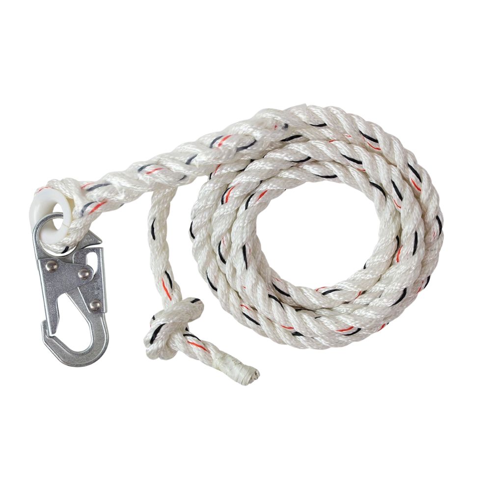 Malta Dynamics Tag Line Vertical Lifeline, Size: 25&#39;, Color: Vertical Life/Snap Hook