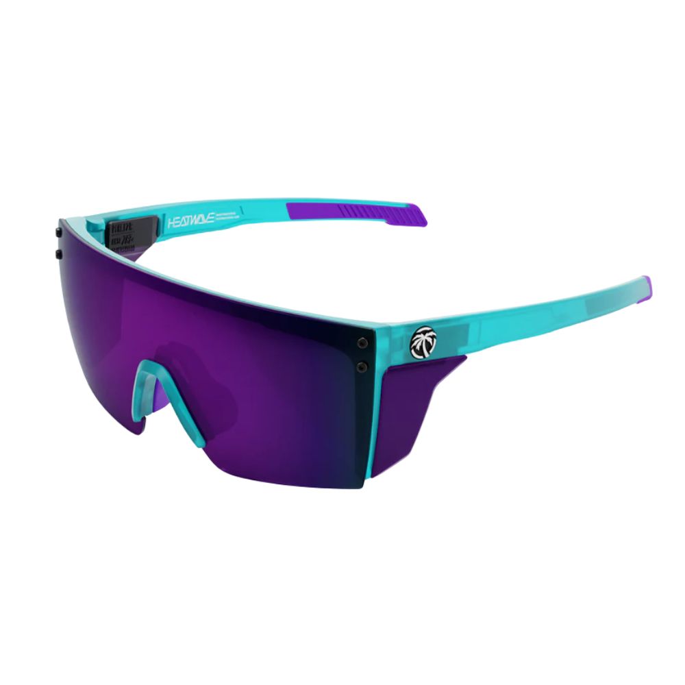 Heat Wave Performance Lazer Face Sunglasses: Aqua Frost Z87+, Polarized / Non-Polarized: Polarized