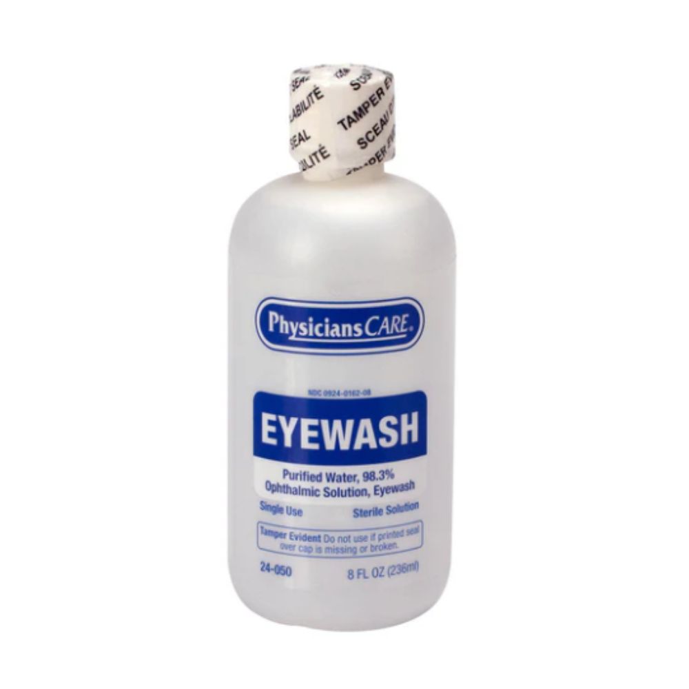 Physicians Care Eyewash Bottle 8 oz, Screw Cap, Size: 8 oz