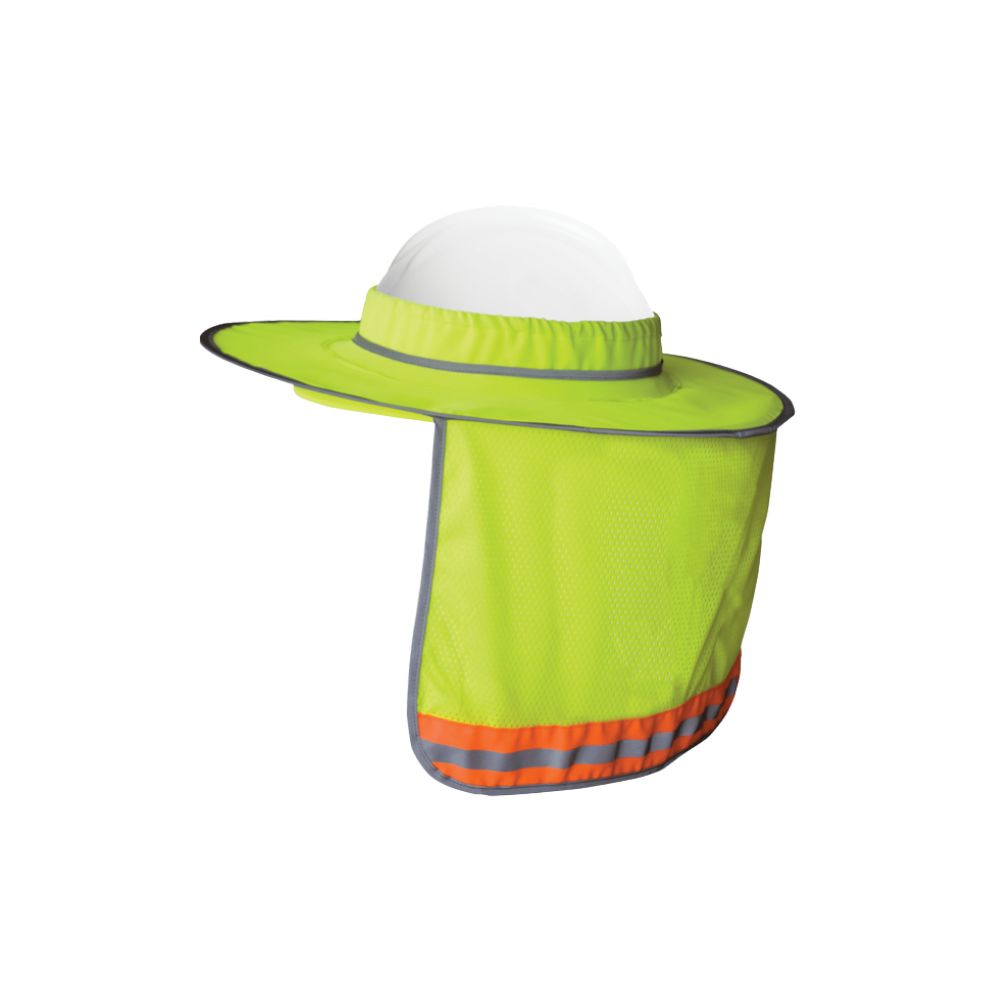 Full Brim Hard Hat Shade, Color: Lime