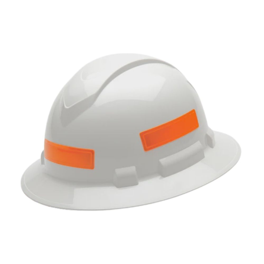 Pyramex Reflective Hard Hat Stickers, Color: Orange