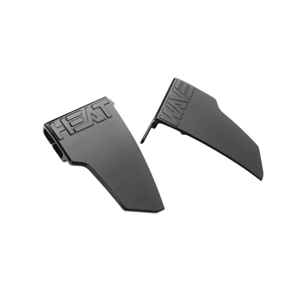 Heat Wave Lazer Face Side Shield, Color: Gloss Black