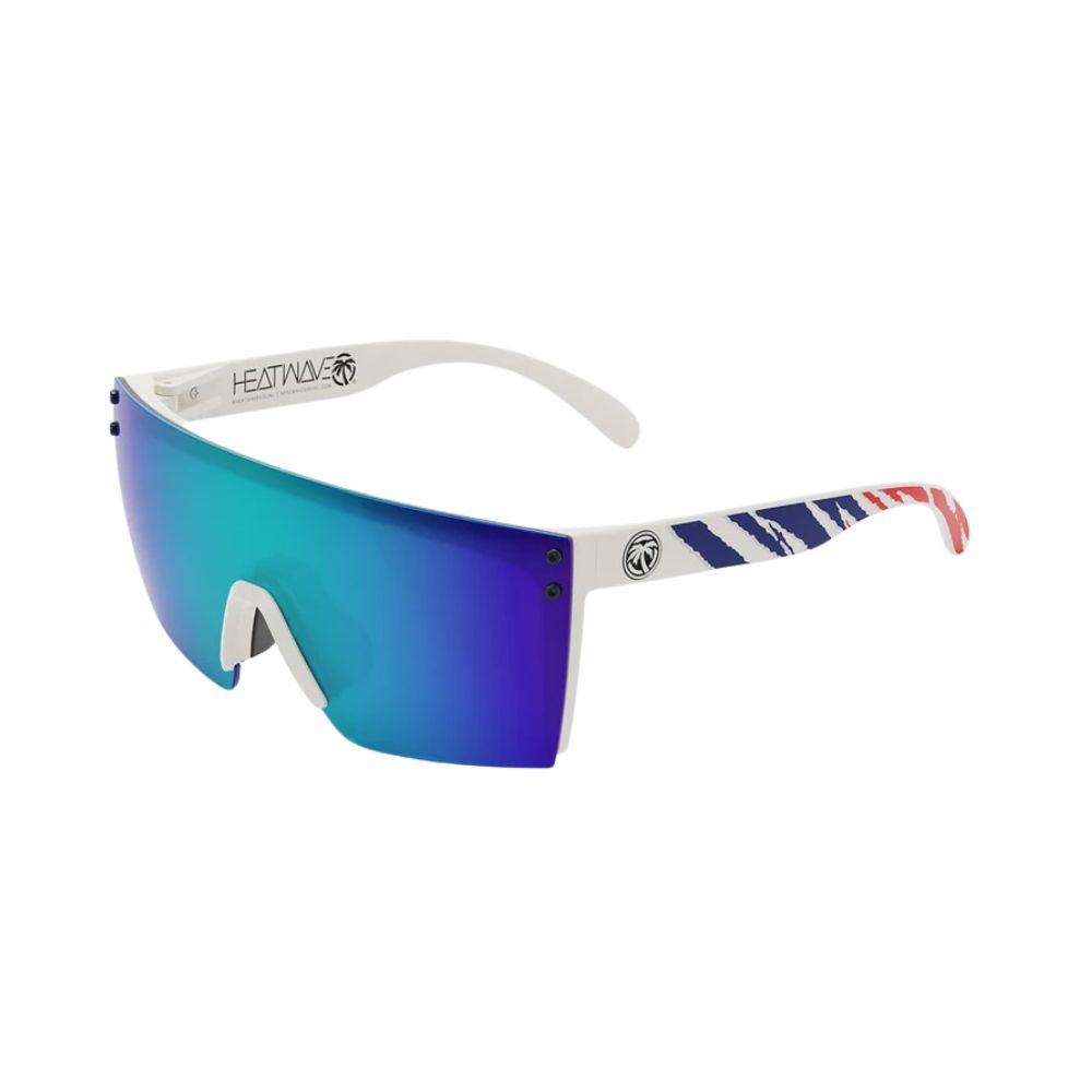 Heat Wave Lazer Face Fireblade RWB / Galaxy Blue Lens, Color/Style: Lazer Face Fireblade RWB / Galaxy Blue Lens