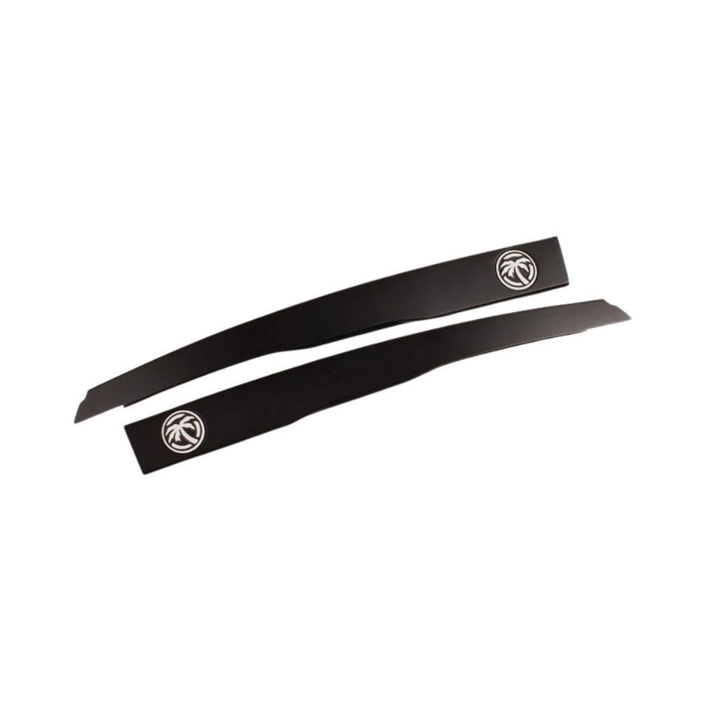 Heat Wave Future Tech Arms - Black with White Emblem, Color: WHITE EMBLEM
